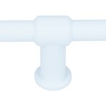 T-greep 55 mm mat wit