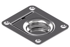 Luikring Rechthoekig 65X55 mm rvs A4