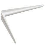 Plankdrager staal geperst Wit Gelakt 140x110 mm