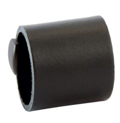 Greep Leder Drum zwart/zwart 32 mm