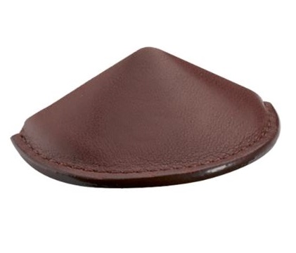 Greep Leder China donkerbruin 32 mm