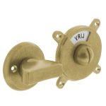 Intersteel wc-sluiting Degeorge 8 mm stift en tekst "vrij / bezet" messing getrommeld