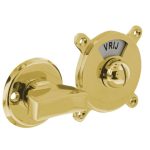 Intersteel wc-sluiting Degeorge 8 mm stift en tekst "vrij / bezet" messing gelakt