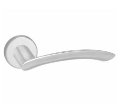 Deurklink Watton op Rond rozet rvs