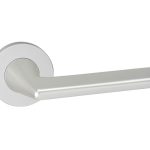 Deurklink Bristol op Rond Rozet Aluminium F1