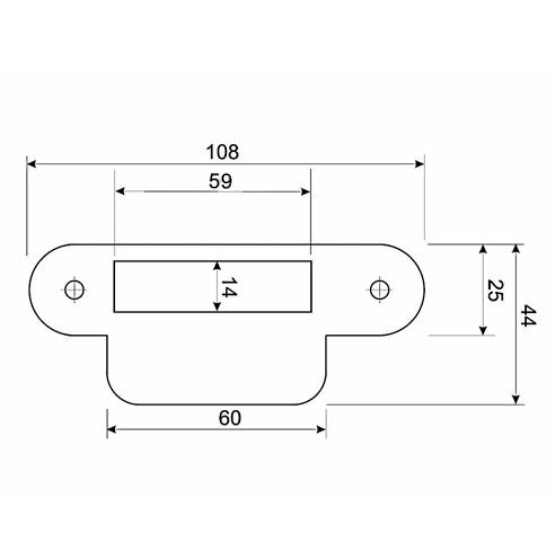 Mauer Sluitplaat 338 F rvs Din Ls/Rs Rond - Afbeelding 2