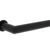 Intersteel deurklink Jura met platte ronde rozetten zelfklevend ø30mm rvs zwart