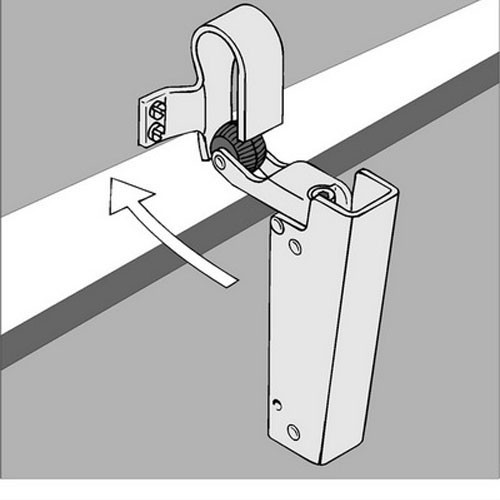 Deuropvanger zwaarte 1 instelbare sluitsnelheid zwart - Afbeelding 2