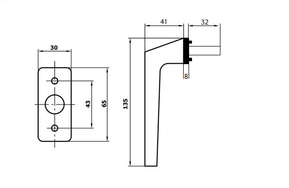 Mauer 0710 raamkruk Aluminium F1 - Afbeelding 2