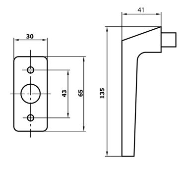 Mauer Raamkruk 710 Wit afsluitbaar - Afbeelding 2