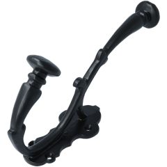 Kapstokhaak zwart extra groot