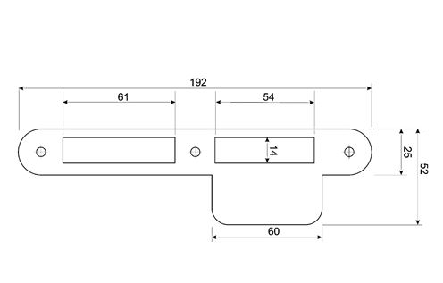 Mauer Sluitplaat 538 rvs Din Links - Afbeelding 2