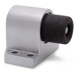 Deurstopper vloermodel geveerde stootbuffer Robusto zilver