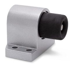 Deurstopper vloermodel geveerde stootbuffer Robusto zilver