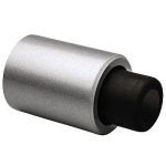 Deurstopper wandmodel geveerde stootbuffer Robusto zilver