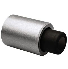 Deurstopper wandmodel geveerde stootbuffer Robusto zilver