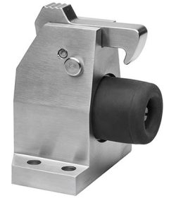 Deurvastzetter vloermodel incl. opvanghaak & geveerde stootbuffer Robusto rvs