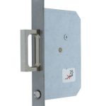 Mauer 3193 Schuifdeurslot Met Drukknop rvs