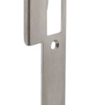 P+E Sluitplaat voor projectsloten met dagschoot DIN rechts 235x25mm rvs geborsteld