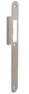 P+E Sluitplaat voor projectsloten met dagschoot DIN rechts 235x25mm rvs geborsteld