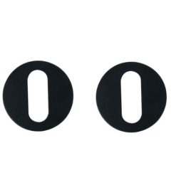 Nuda sleutelplaatjes 26x42 mm mat zwart