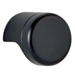 Knop POINT mat zwart 28 mm