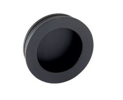 Schuifdeurkom Rond 40 mm mat zwart