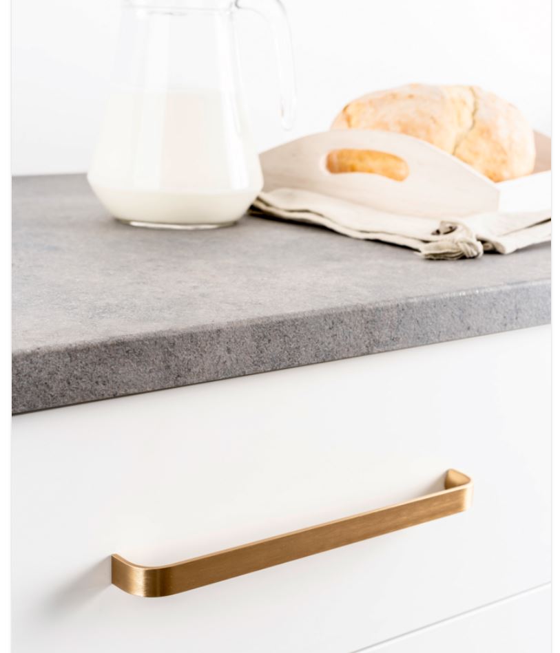 Greep Mini sense goud geborsteld 96 mm - Afbeelding 2