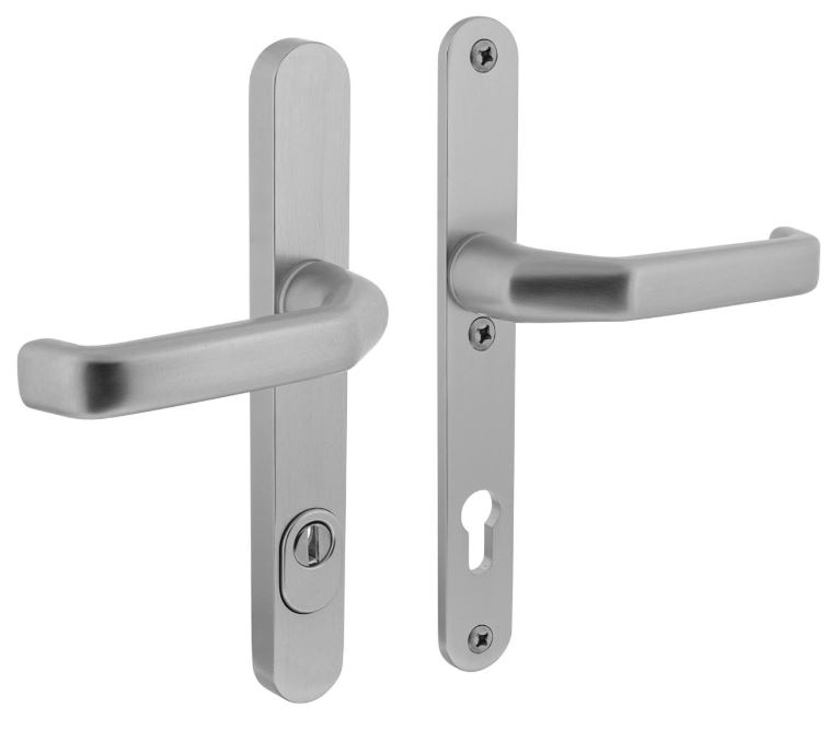 Intersteel SKG3 smalschilden PC 92 geveerd kruk/kruk verkropt met kerntrek beveiliging Aluminium F1