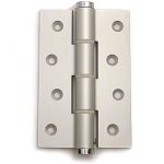 Deurveerscharnier enkel 120x80 mm aluminium zilvergrijs