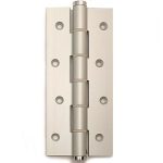 Deurveerscharnier enkel 180x30mm aluminium zilvergrijs