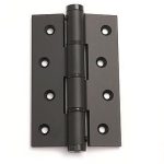 Deurveerscharnier enkel 120x80mm aluminium zwart