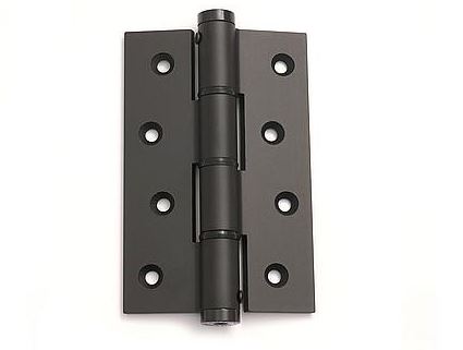 Deurveerscharnier enkel 120x80mm aluminium zwart