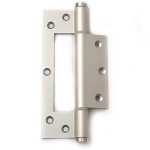 Deurveerscharnier enkel 150 mm hangnaad 2.5 mm aluminium zilver