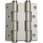 Deurveerscharnier dubbelwerkend 120x30 mm aluminium zilvergrijs