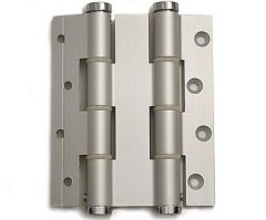 Deurveerscharnier dubbelwerkend 120x30 mm aluminium zilvergrijs