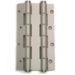 Deurveerscharnier dubbelwerkend 180x30mm aluminium zilvergrijs