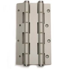 Deurveerscharnier dubbelwerkend 180x30mm aluminium zilvergrijs