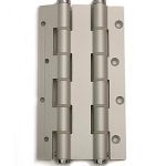 Deurveerscharnier dubbelwerkend 180x40mm aluminium zilvergrijs