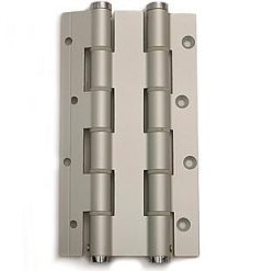 Deurveerscharnier dubbelwerkend 180x40mm aluminium zilvergrijs