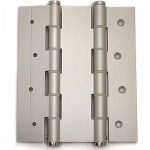 Deurveerscharnier dubbelwerkend 180x50mm aluminium zilvergrijs