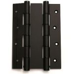 Deurveerscharnier dubbelwerkend 180x40mm aluminium zwart