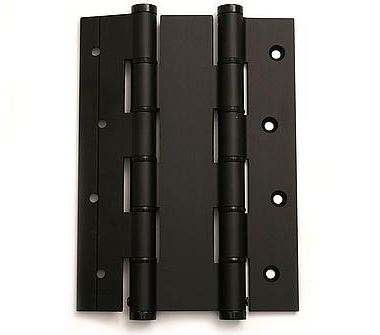 Deurveerscharnier dubbelwerkend 180x40mm aluminium zwart