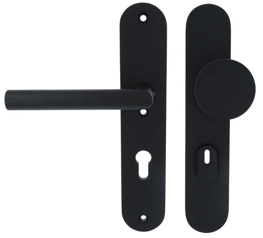 Veiligheidsbeslag PC72 met kerntrek beveiliging BASICS LB60-50KT/LBII-19 knop/kruk SKG3 zwart