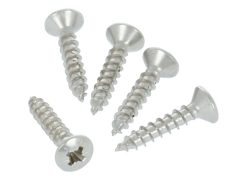 50 Houtschroeven vernikkeld 3x16 mm