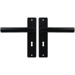 Ami Kortschild SL56 Met Deurklink L-model type 374 Aluminium zwart