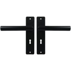 Ami Kortschild SL56 Met Deurklink L-model type 374 Aluminium zwart