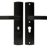 Axa Curve Veiligheidsbeslag PC55 met kerntrekbeveiliging kruk/kruk SKG3 zwart