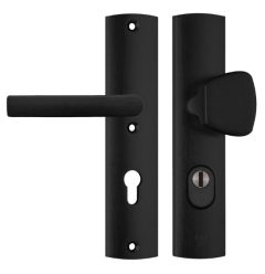 Axa Curve Veiligheidsbeslag PC72 met kerntrekbeveiliging knop/kruk SKG3 zwart