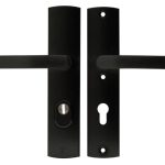 Axa Curve Veiligheidsbeslag PC72 met kerntrekbeveiliging kruk/kruk SKG3 zwart